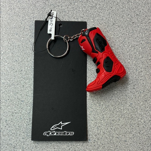 Alpinestars Red Racing Boot Keychain - Picture 2 of 2